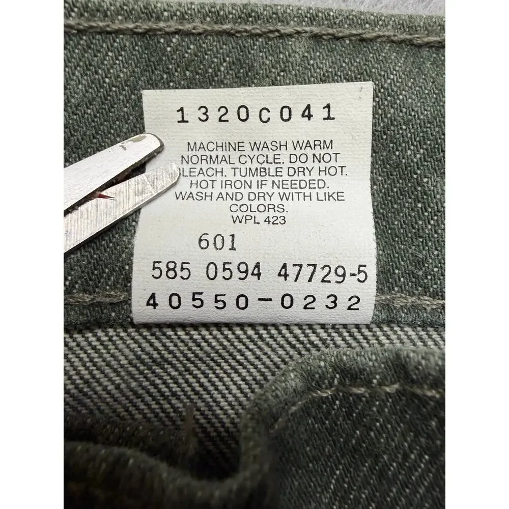 Vintage Levi's 550 Relaxed Fit Tapered Leg Jeans Men's 36x31.5 Green USA 90s‎
